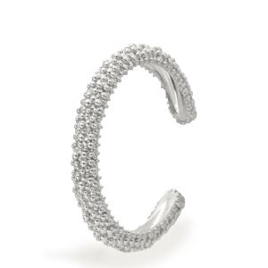 Γλυπτό βραχιόλι ανοιχτό από ασήμι 925